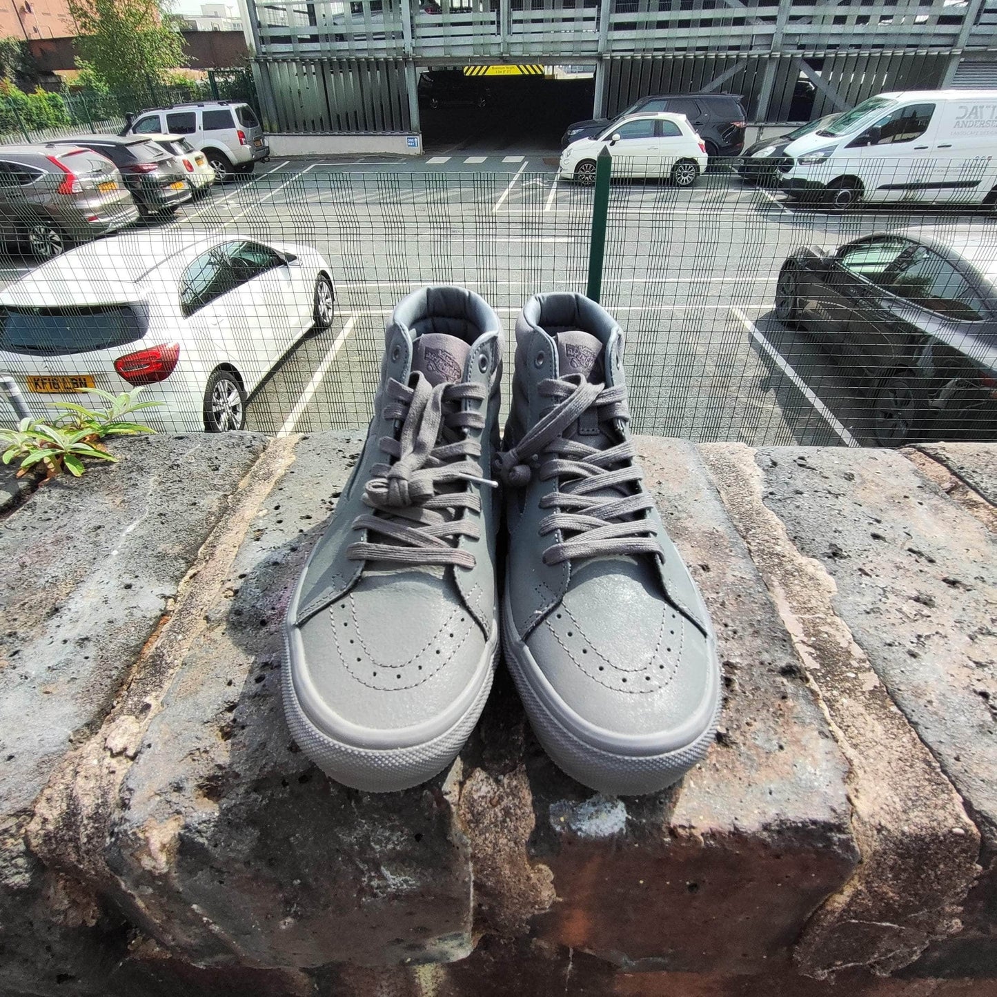 Vans Clothing & Shoes Vans Skate Sk8-Hi Shoes Mono Pewter