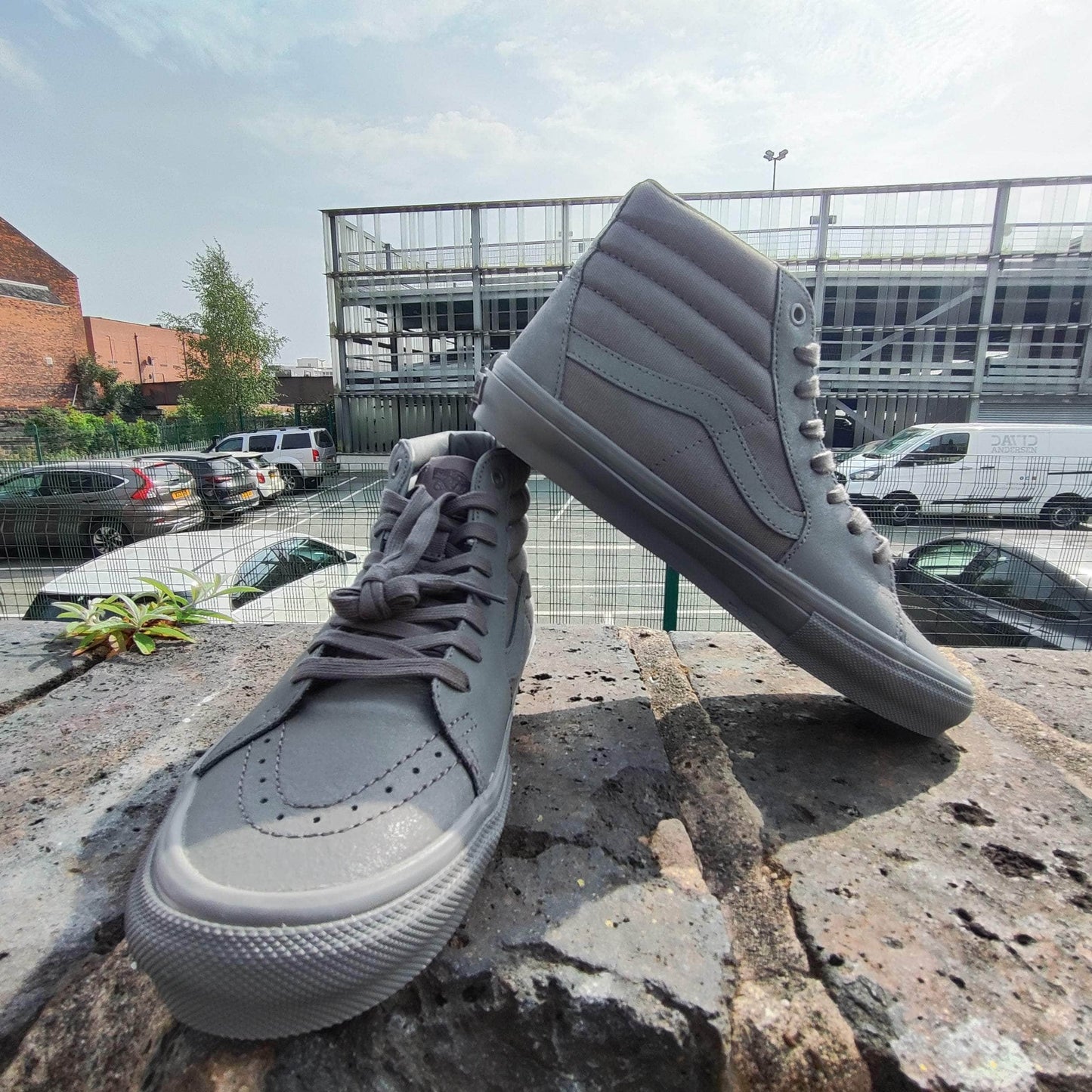 Vans Clothing & Shoes Vans Skate Sk8-Hi Shoes Mono Pewter