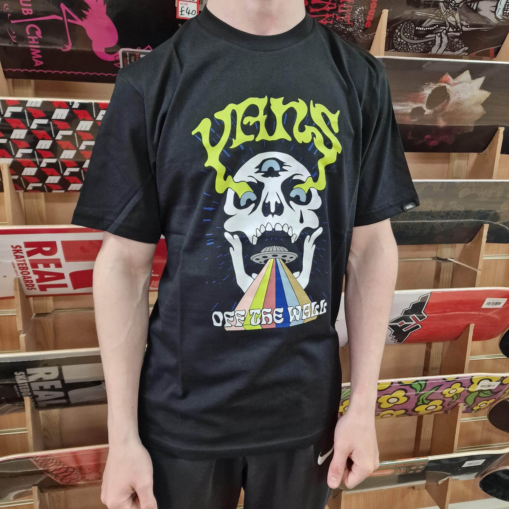 Vans Clothing & Shoes Vans Skull Youth T-shirt Black