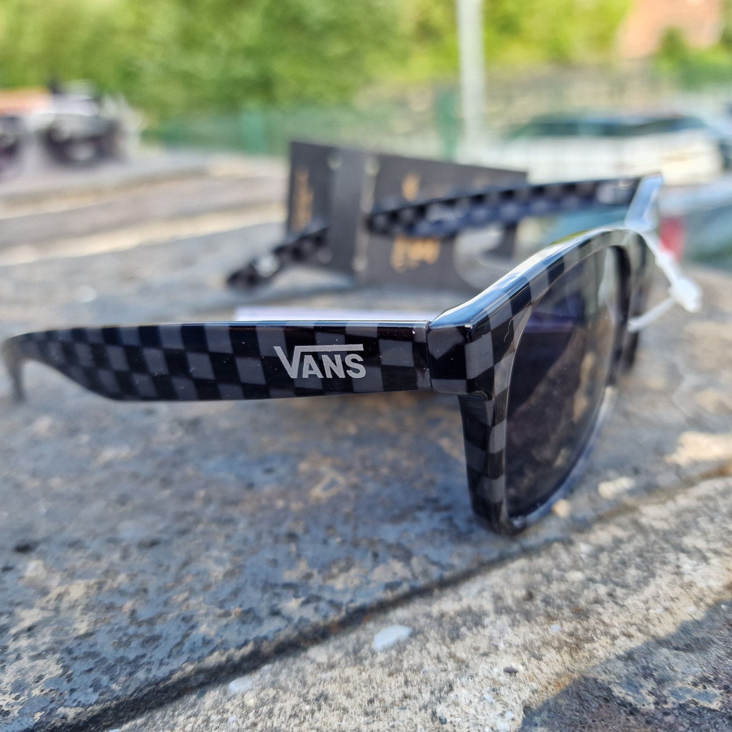 Vans Clothing & Shoes Black/Charcoal Checkboard Vans Spicoli 4 Shades Sunglasses