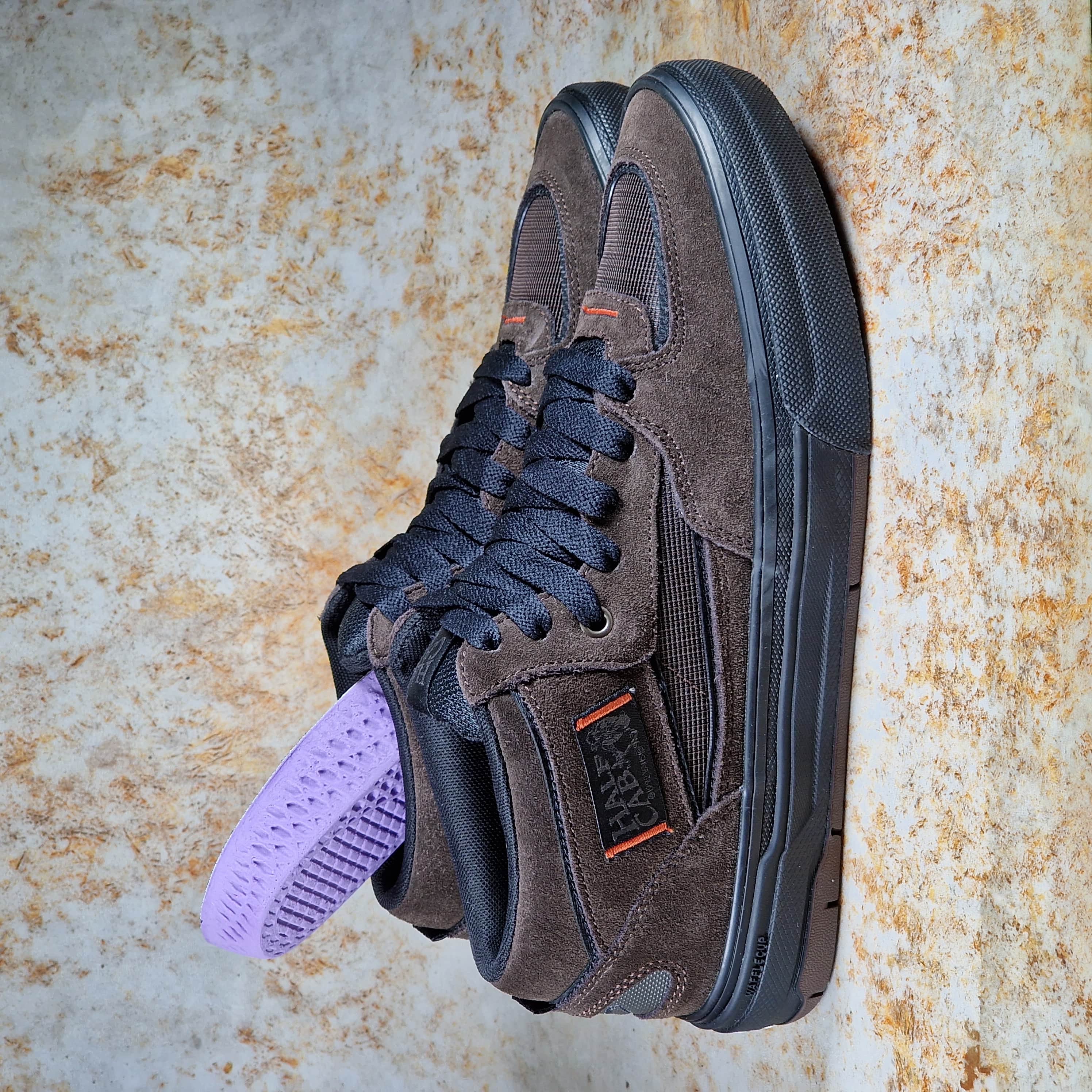 Vans x Rizzo Skate Half Cab Wafflecup Brown / Black Shoes | Alans BMX