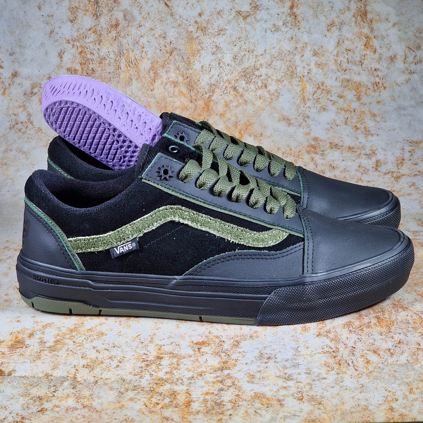Vans Clothing & Shoes Vans x Willow Skate Old Skool Wafflecup Shoes Green / Black