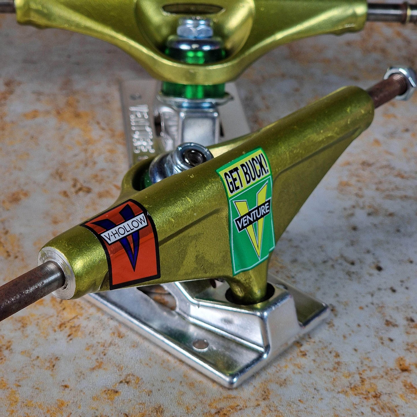 Venture Skateboards Anodized Yellow / Polished / 5.6 Venture Pro V-Hollow Shake Junt x Venture Skateboard Trucks Pair