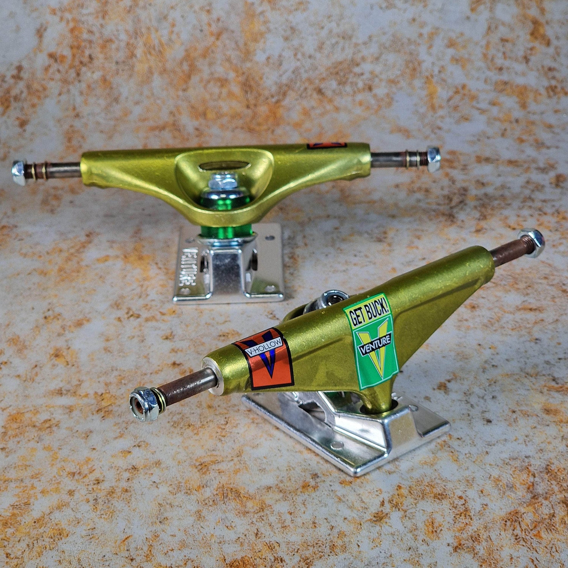 Venture Skateboards Anodized Yellow / Polished / 5.6 Venture Pro V-Hollow Shake Junt x Venture Skateboard Trucks Pair