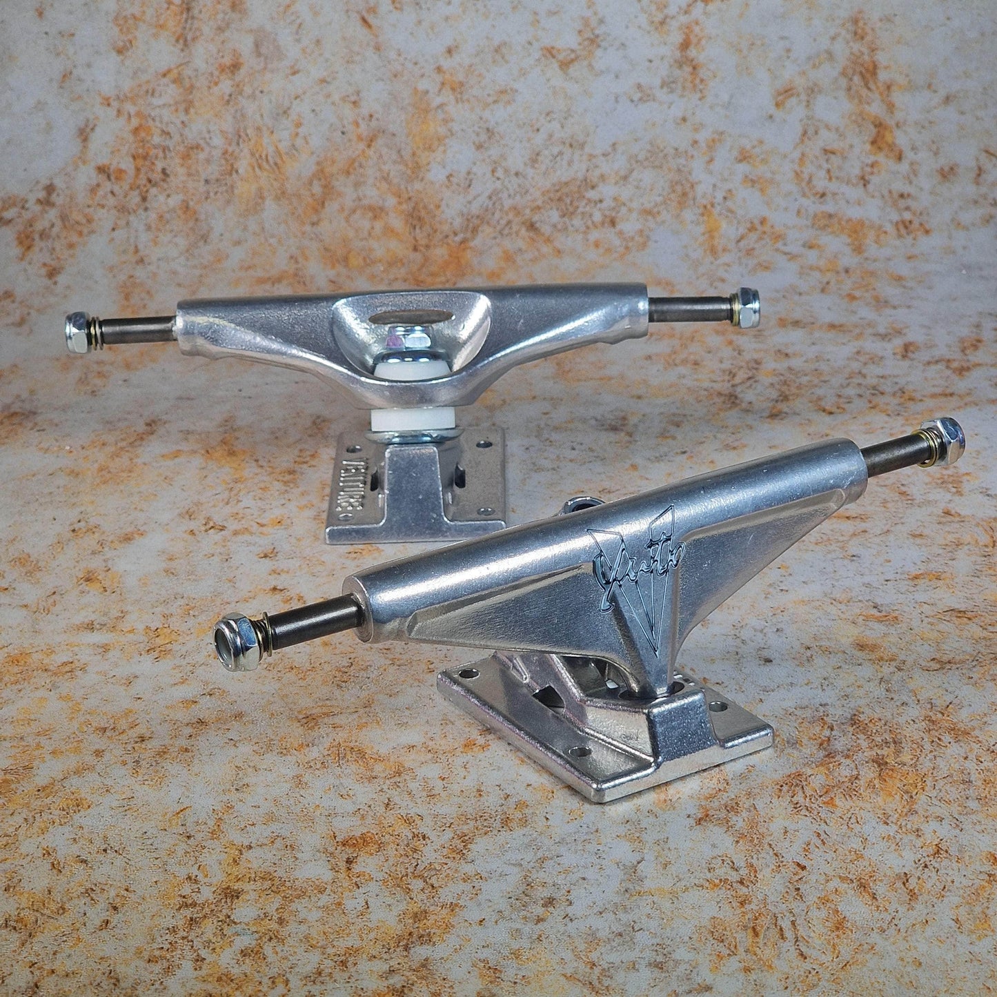 Venture Skateboards Polished / 5.6 Venture Pro Yuto Liquid Chrome Skateboard Trucks Pair