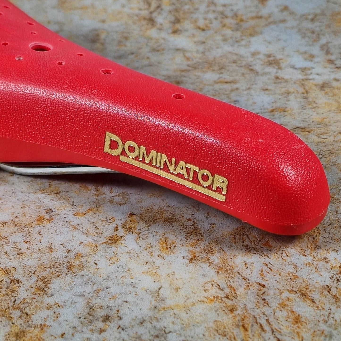 Viscount Old School BMX Viscount Dominator Seat Red Used w/ Faded Rear