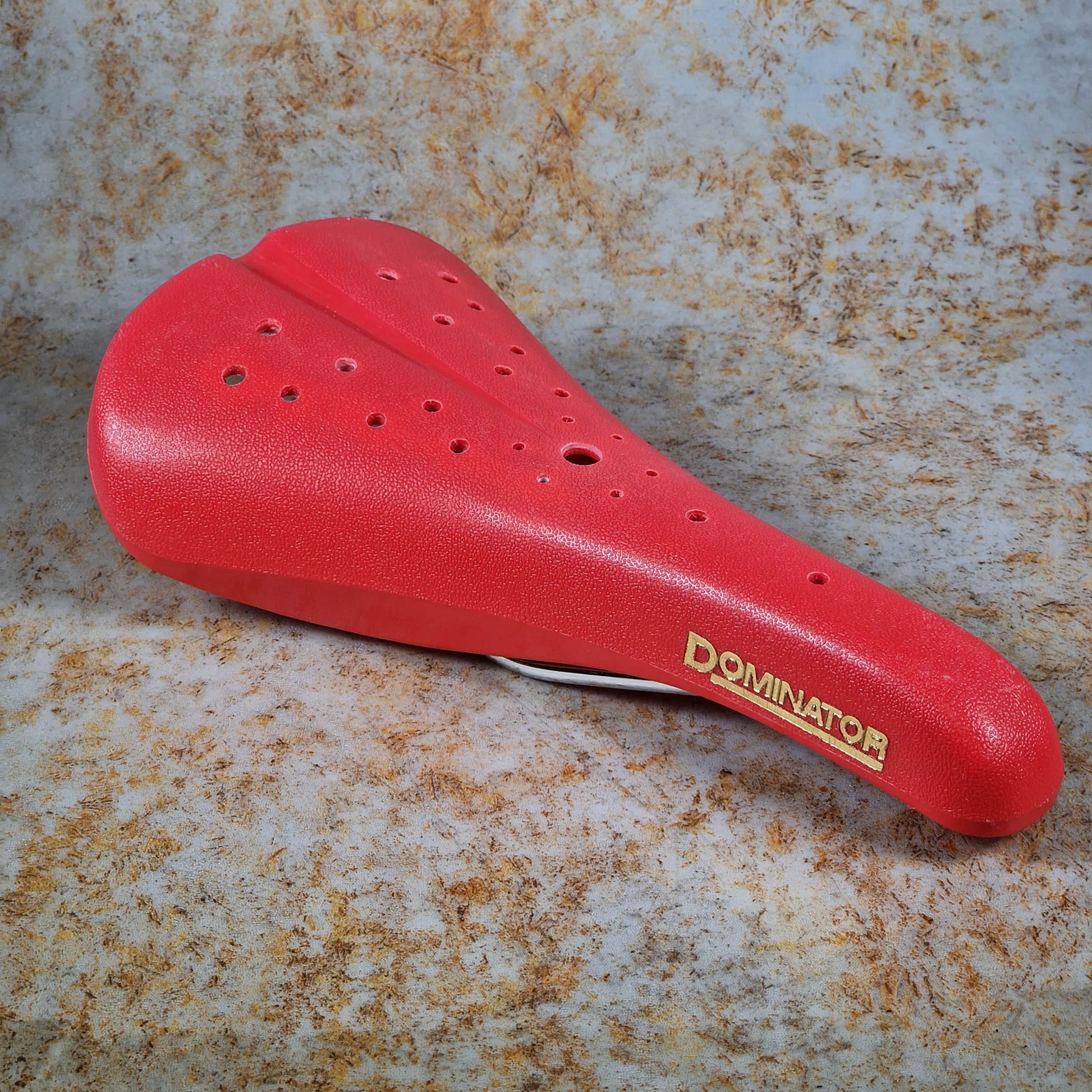Viscount Old School BMX Viscount Dominator Seat Red Used w/ Faded Rear