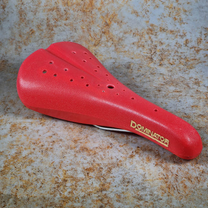 Viscount Old School BMX Viscount Dominator Seat Red Used w/ Faded Rear