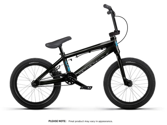 We The People BMX Bikes Black We The People Aerox 16 inch Bike Black