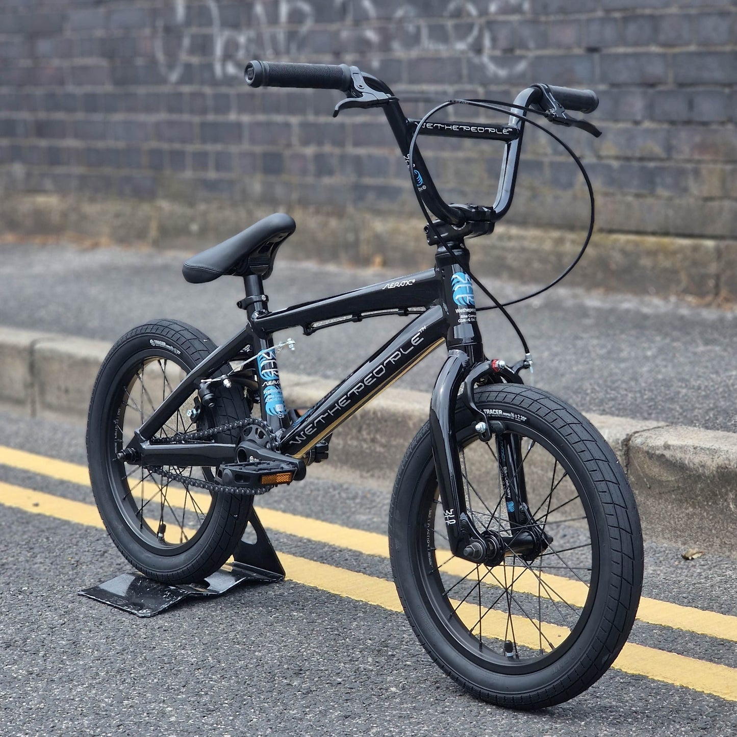 We The People BMX Bikes Black We The People Aerox 16 inch Bike Black
