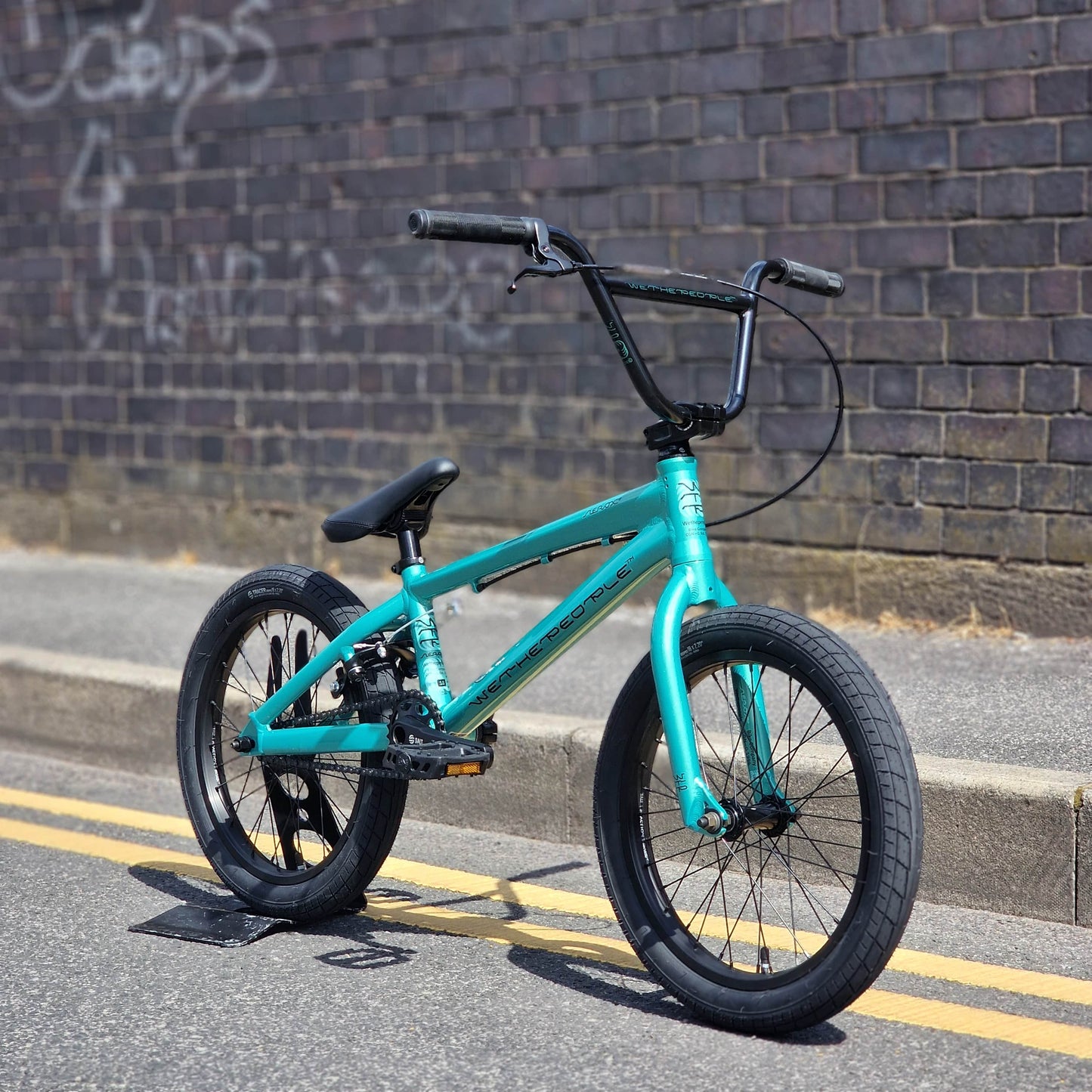 We The People BMX Bikes Cool Green Metallic We The People Aerox 18 inch Bike Cool Green Metallic