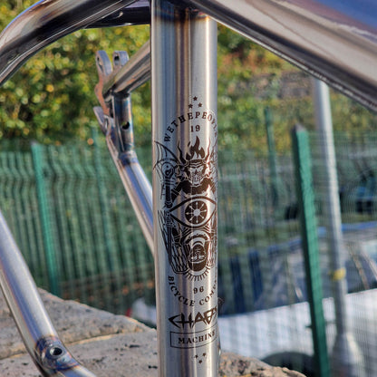 We The People BMX Parts Glossy Raw / 22.25 We The People Chaos Machine 22 Inch Tyson Jones-Peni Signature Frame Gloss Raw