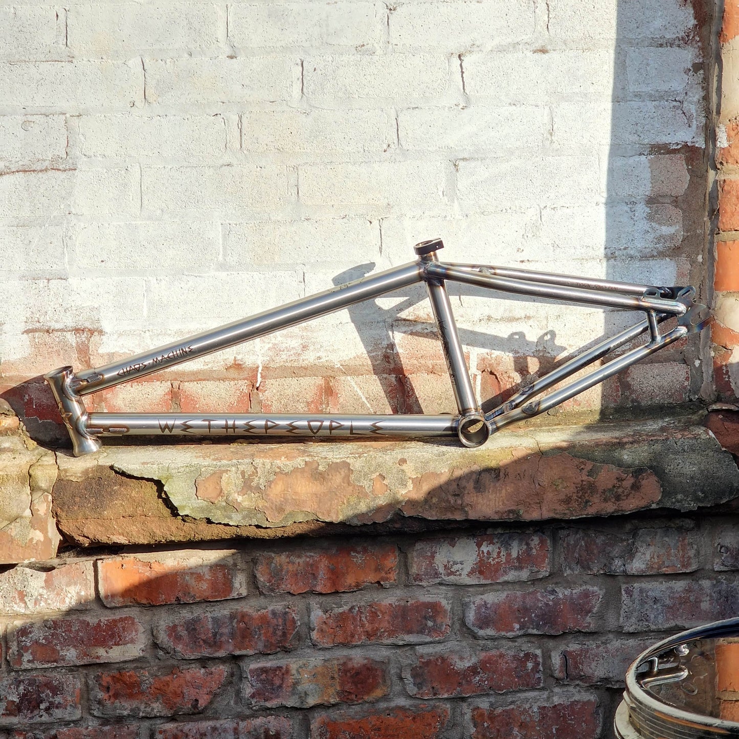 We The People BMX Parts Glossy Raw / 22.25 We The People Chaos Machine 22 Inch Tyson Jones-Peni Signature Frame Gloss Raw