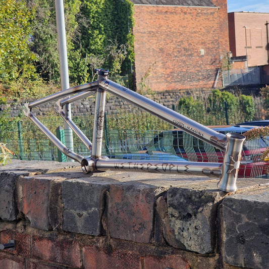 We The People BMX Parts Glossy Raw / 22.25 We The People Chaos Machine 22 Inch Tyson Jones-Peni Signature Frame Gloss Raw
