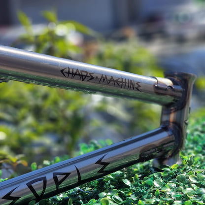 We The People BMX Parts Glossy Raw / 22.25 We The People Chaos Machine 22 Inch Tyson Jones-Peni Signature Frame Gloss Raw