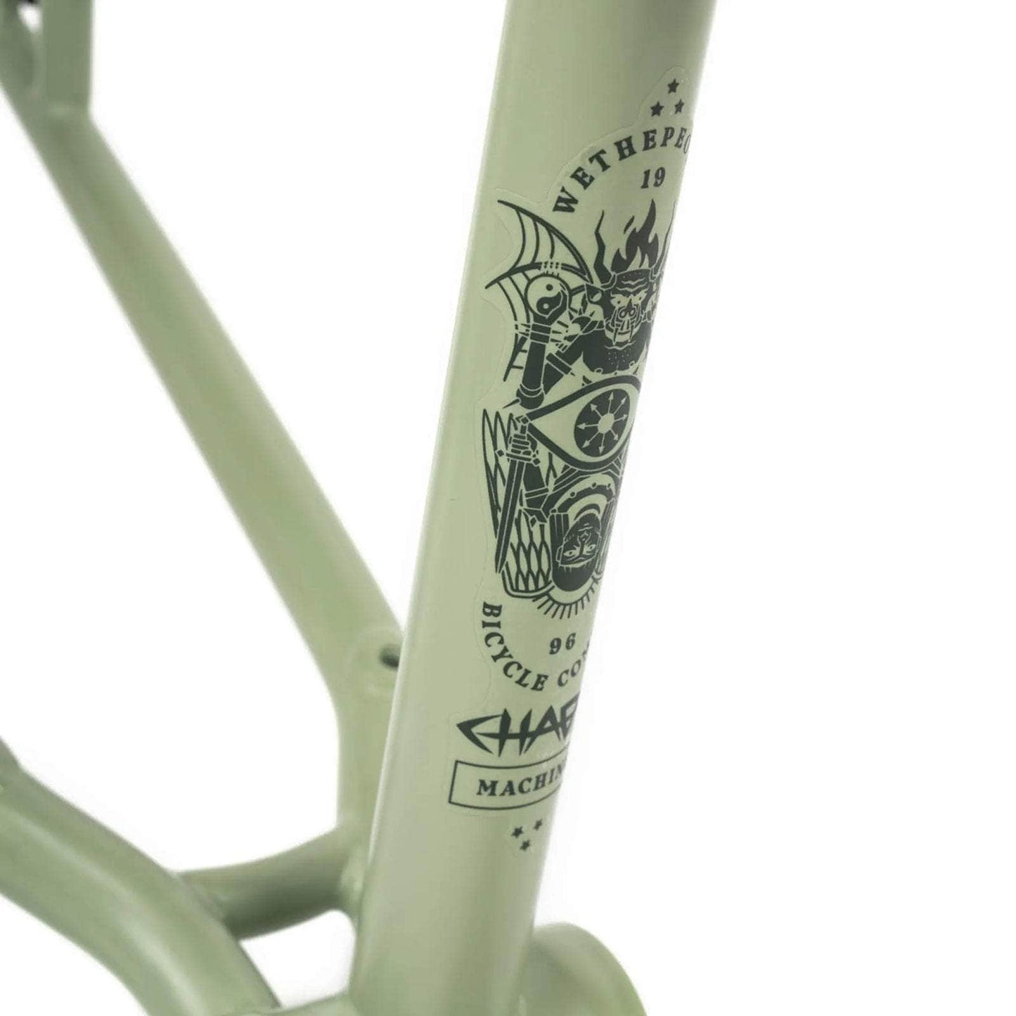 We The People BMX Parts Matt Moss Green / 22.25 We The People Chaos Machine 22 Inch Tyson Jones-Peni Signature Frame Matt Moss Green