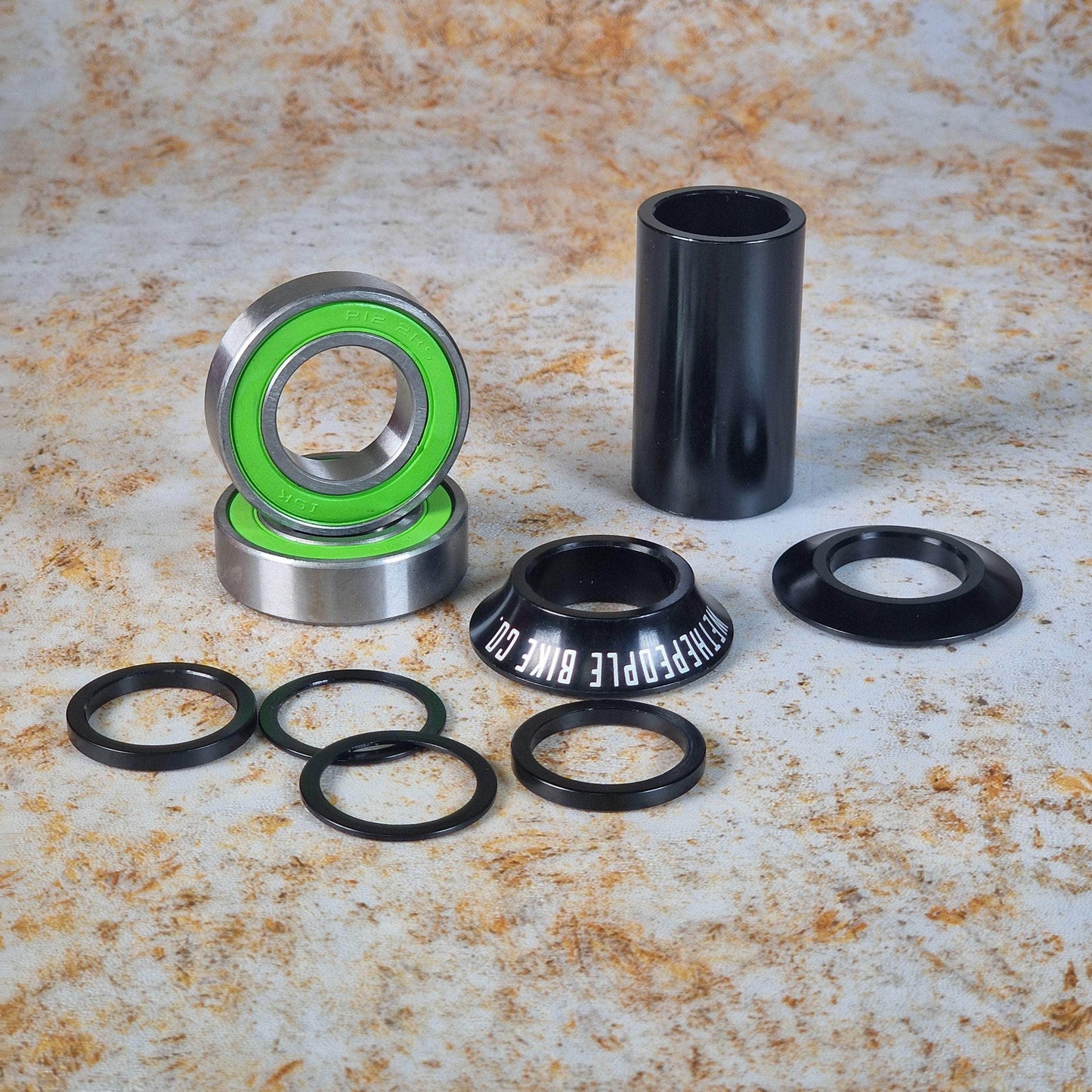 We The People BMX Parts 22mm / Black We The People Compact Mid Bottom Bracket
