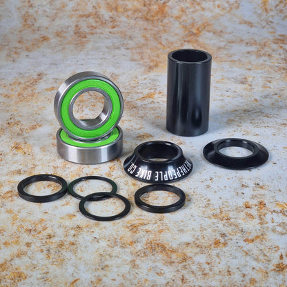 We The People BMX Parts 22mm / Black We The People Compact Mid Bottom Bracket