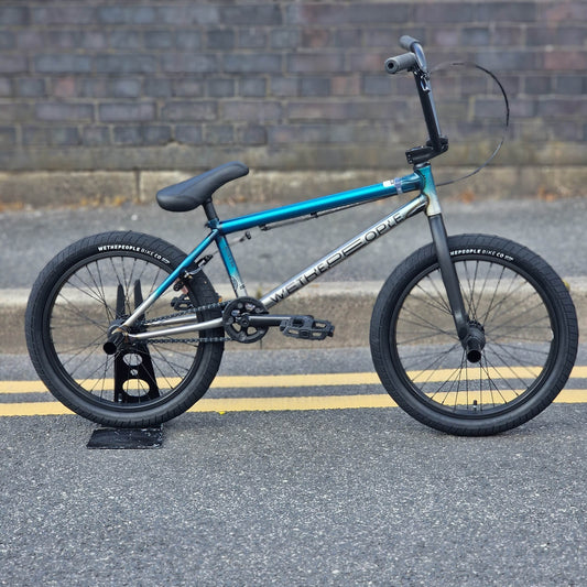 We The People BMX Bikes 20.75 / Matt Translucent Teal Raw Fade We The People Reason 20.75" TT Bike Matt Trans Teal / Raw Fade