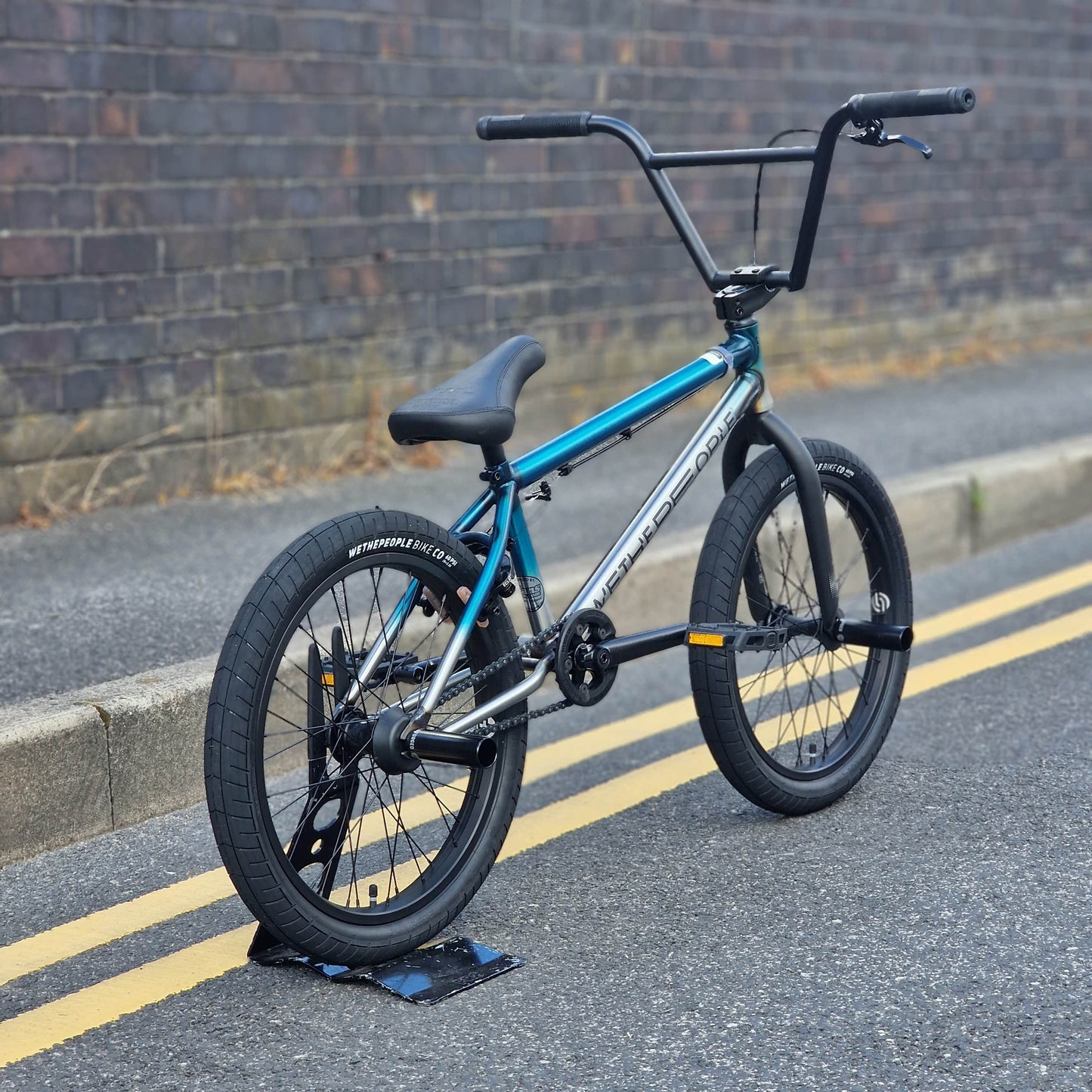 We The People BMX Bikes 20.75 / Matt Translucent Teal Raw Fade We The People Reason 20.75" TT Bike Matt Trans Teal / Raw Fade