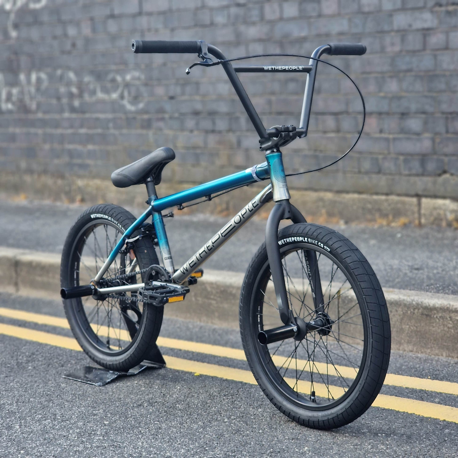 We The People BMX Bikes 20.75 / Matt Translucent Teal Raw Fade We The People Reason 20.75" TT Bike Matt Trans Teal / Raw Fade