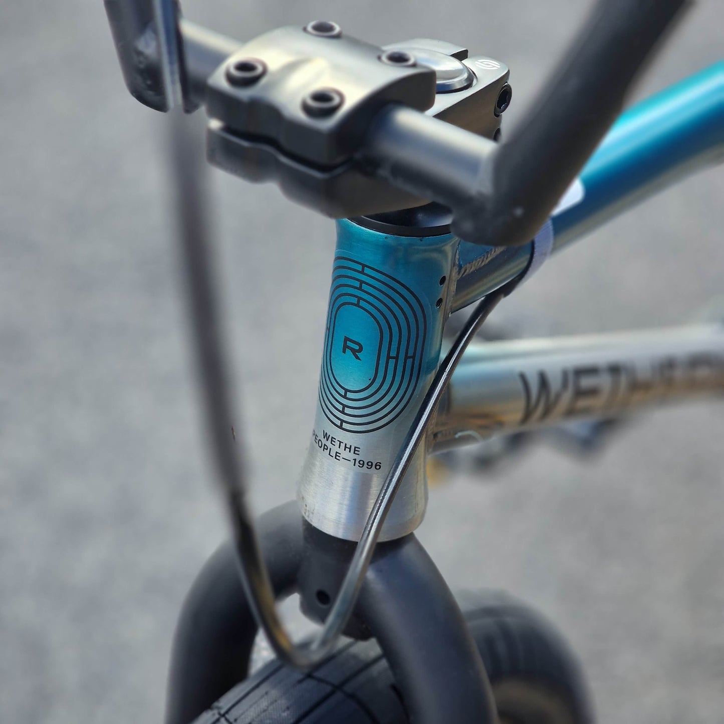 We The People BMX Bikes 20.75 / Matt Translucent Teal Raw Fade We The People Reason 20.75" TT Bike Matt Trans Teal / Raw Fade