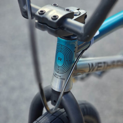 We The People BMX Bikes 20.75 / Matt Translucent Teal Raw Fade We The People Reason 20.75" TT Bike Matt Trans Teal / Raw Fade