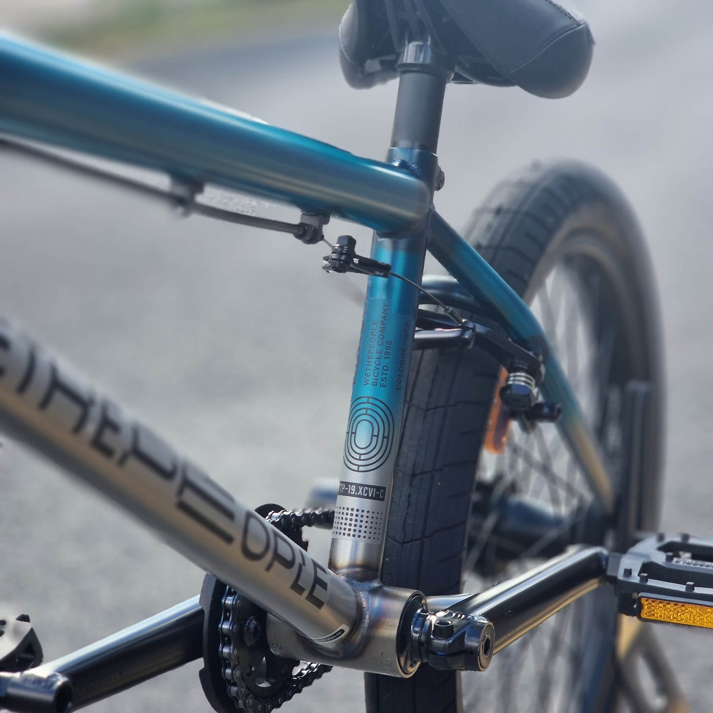 We The People BMX Bikes 20.75 / Matt Translucent Teal Raw Fade We The People Reason 20.75" TT Bike Matt Trans Teal / Raw Fade