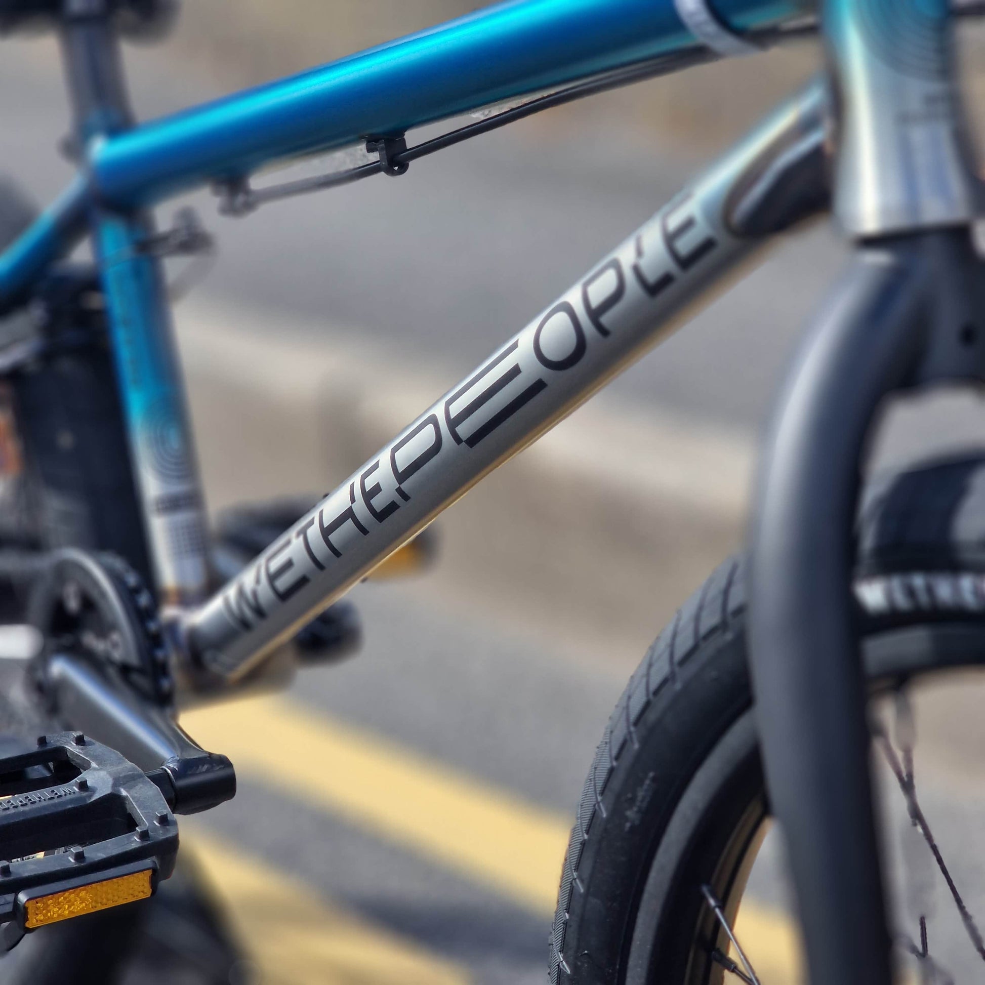 We The People BMX Bikes 20.75 / Matt Translucent Teal Raw Fade We The People Reason 20.75" TT Bike Matt Trans Teal / Raw Fade