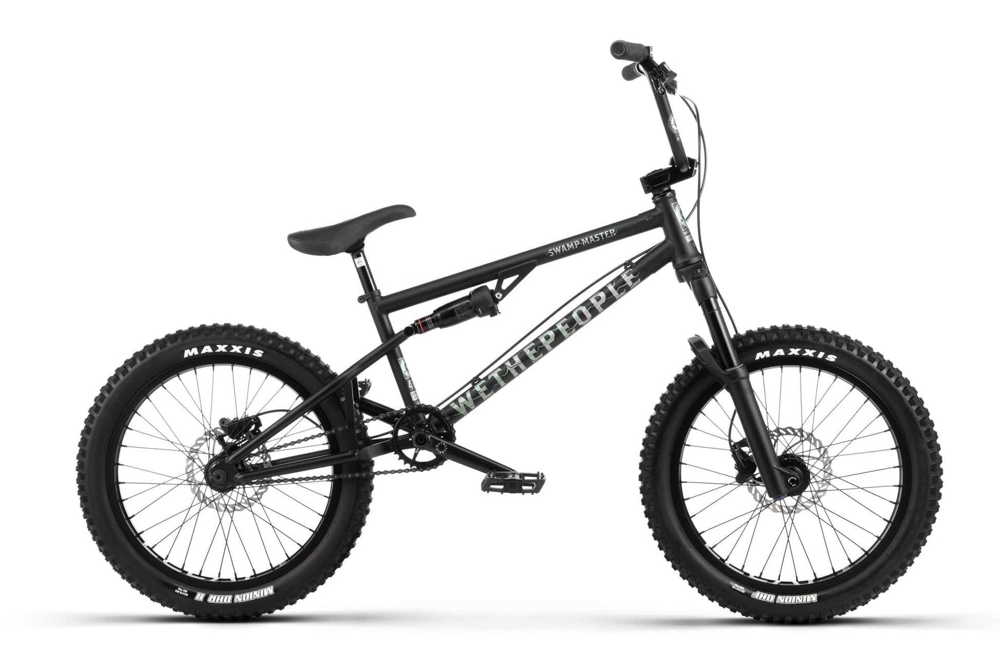 We The People BMX Bikes Matt Black / 21.25 We The People Swamp Master Suspension Bike Matt Black