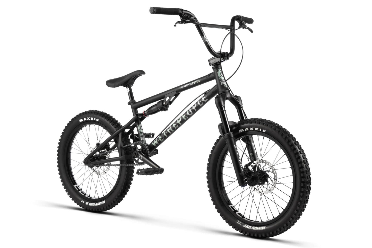 We The People BMX Bikes Matt Black / 21.25 We The People Swamp Master Suspension Bike Matt Black