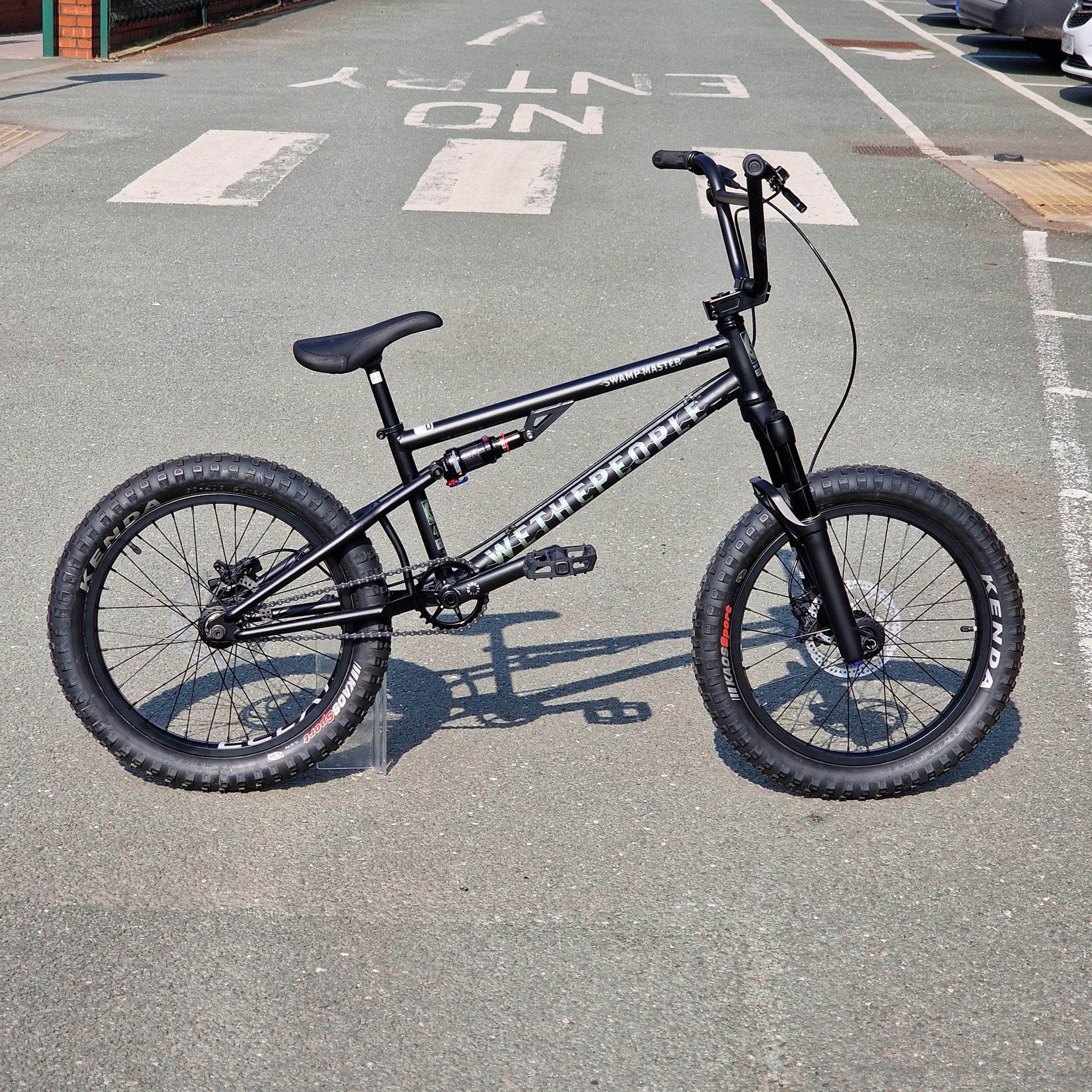 We The People BMX Bikes Matt Charcoal Grey We The People Swamp Master Suspension Bike Matt Charcoal Grey