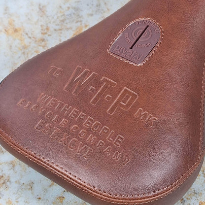 We The People BMX Parts We The People Team Pivotal Seat Fat Leather Brown