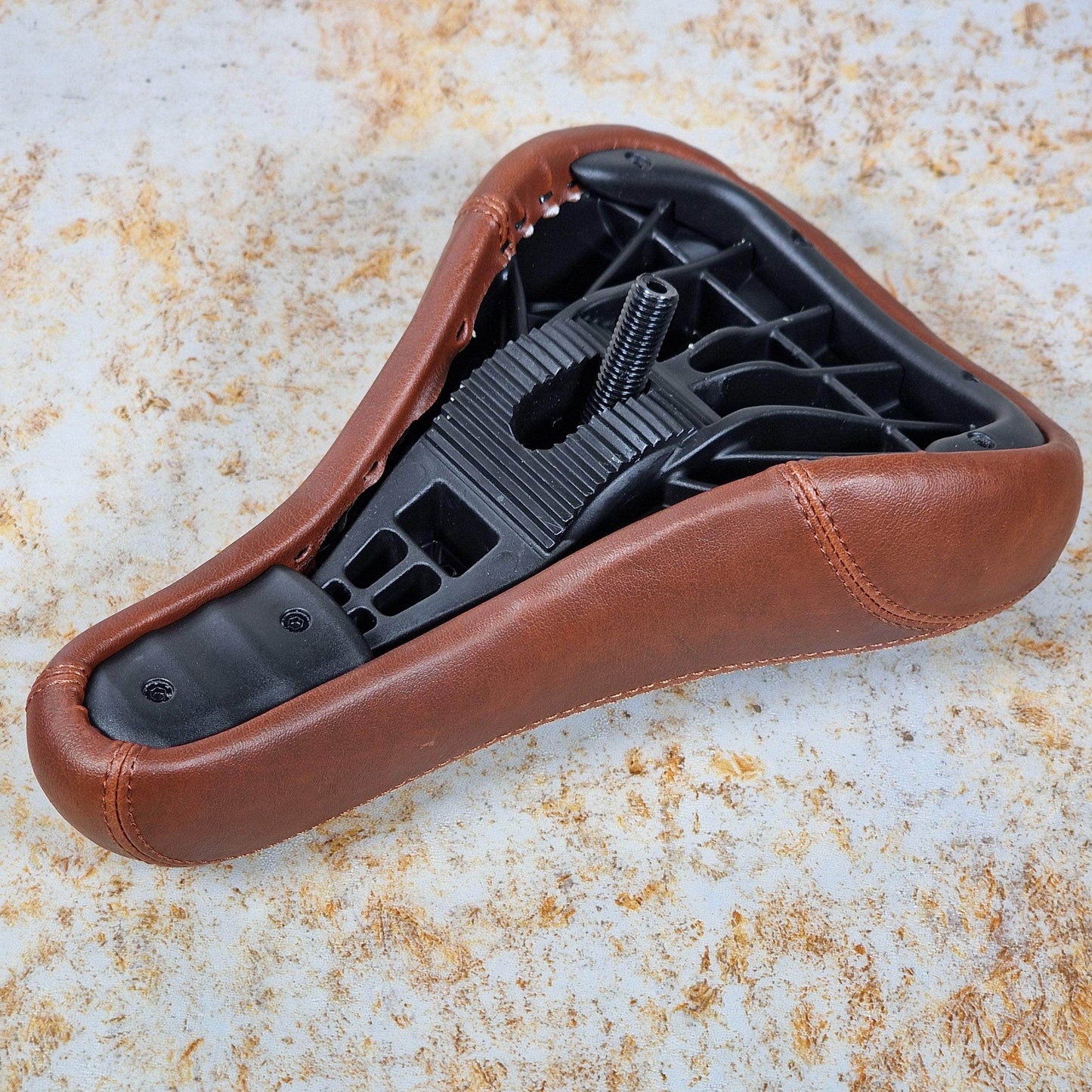 We The People BMX Parts We The People Team Pivotal Seat Fat Leather Brown