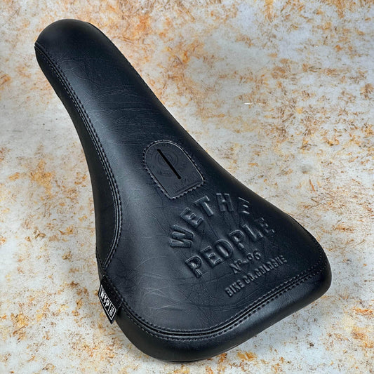 We The People BMX Parts Black Leather We The People Team Pivotal Seat Slim Leather Black