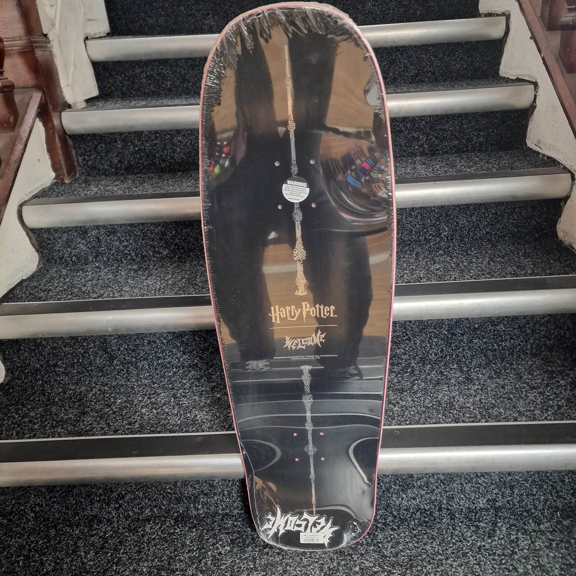 Welcome Skateboards 9.75 Welcome x Harry Potter Voldemort on Dark Lord Green Stain 9.75" Skateboard Deck