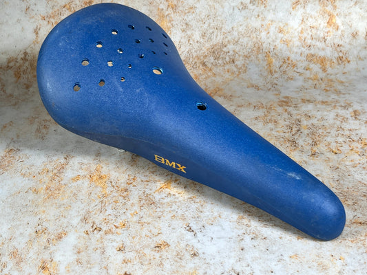 Whitefield Old School BMX Blue Whitefield MX Seat NOS