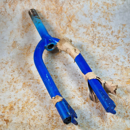 Whitefield Old School BMX Blue Whitefield Pro Old School 1" Threaded Forks NOS Survivor