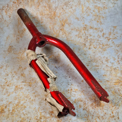 Whitefield Old School BMX Red Whitefield Pro Old School 1" Threaded Forks NOS Survivor