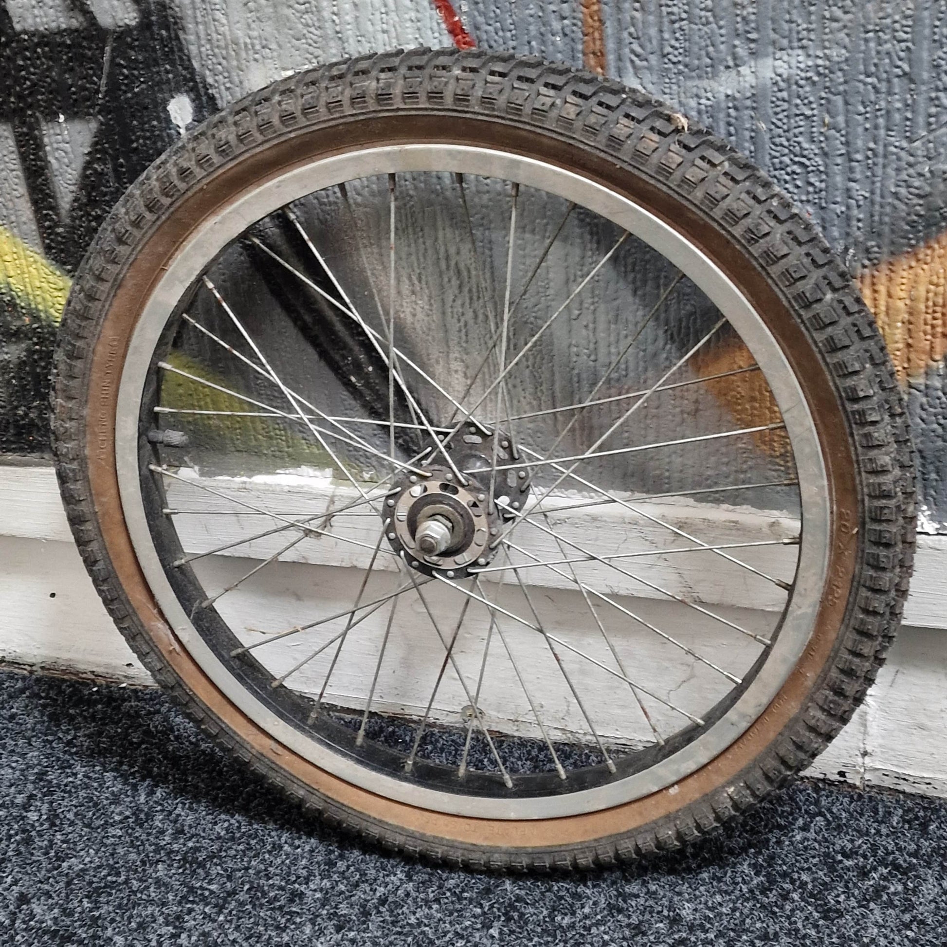 Whitefield Old School BMX Whitefield Survivor Old School Survivor Front Wheel Alloy Rim Black/Silver