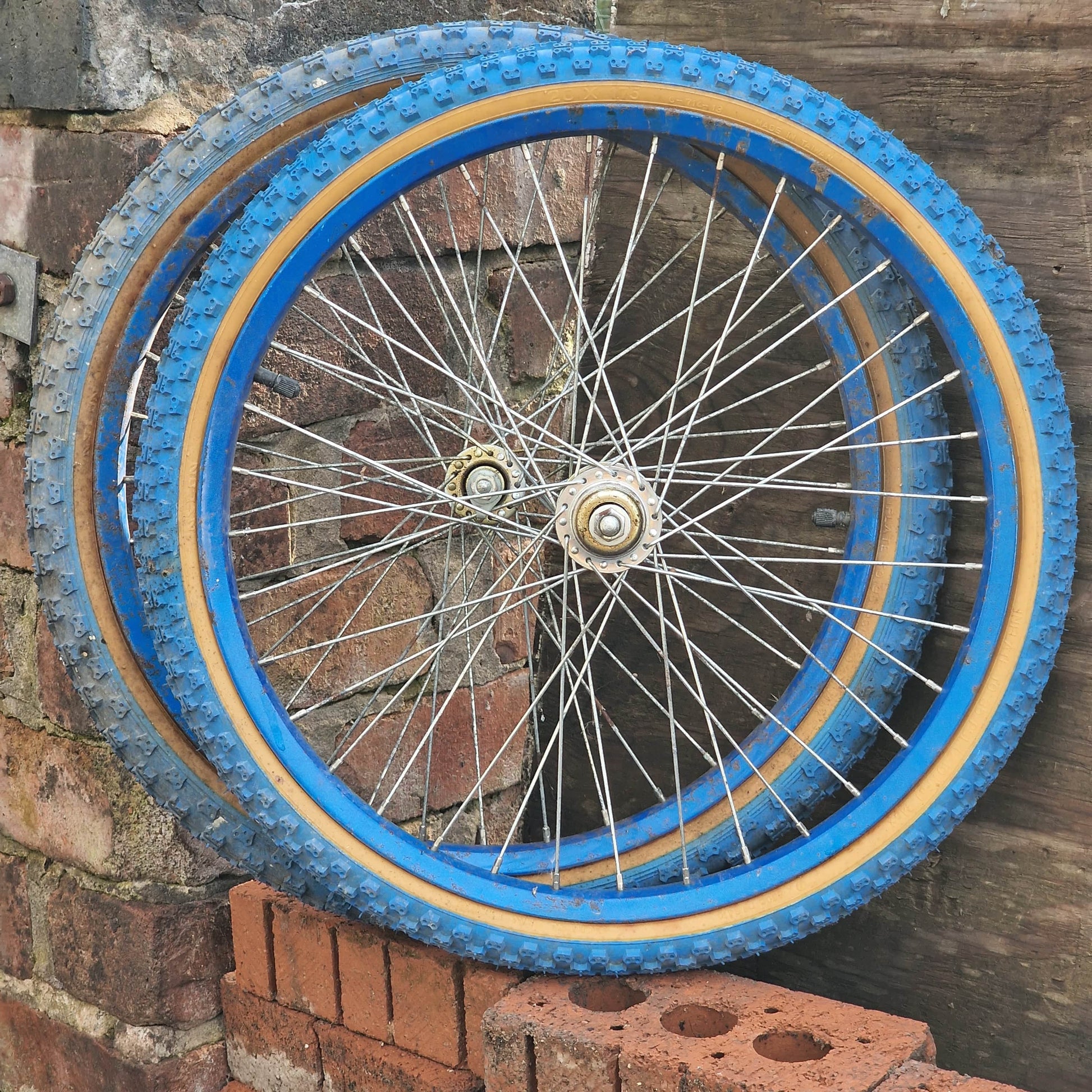 Whitefield Old School BMX Blue Whitefield Survivor Old School Survivor Wheels with Tyres Pair