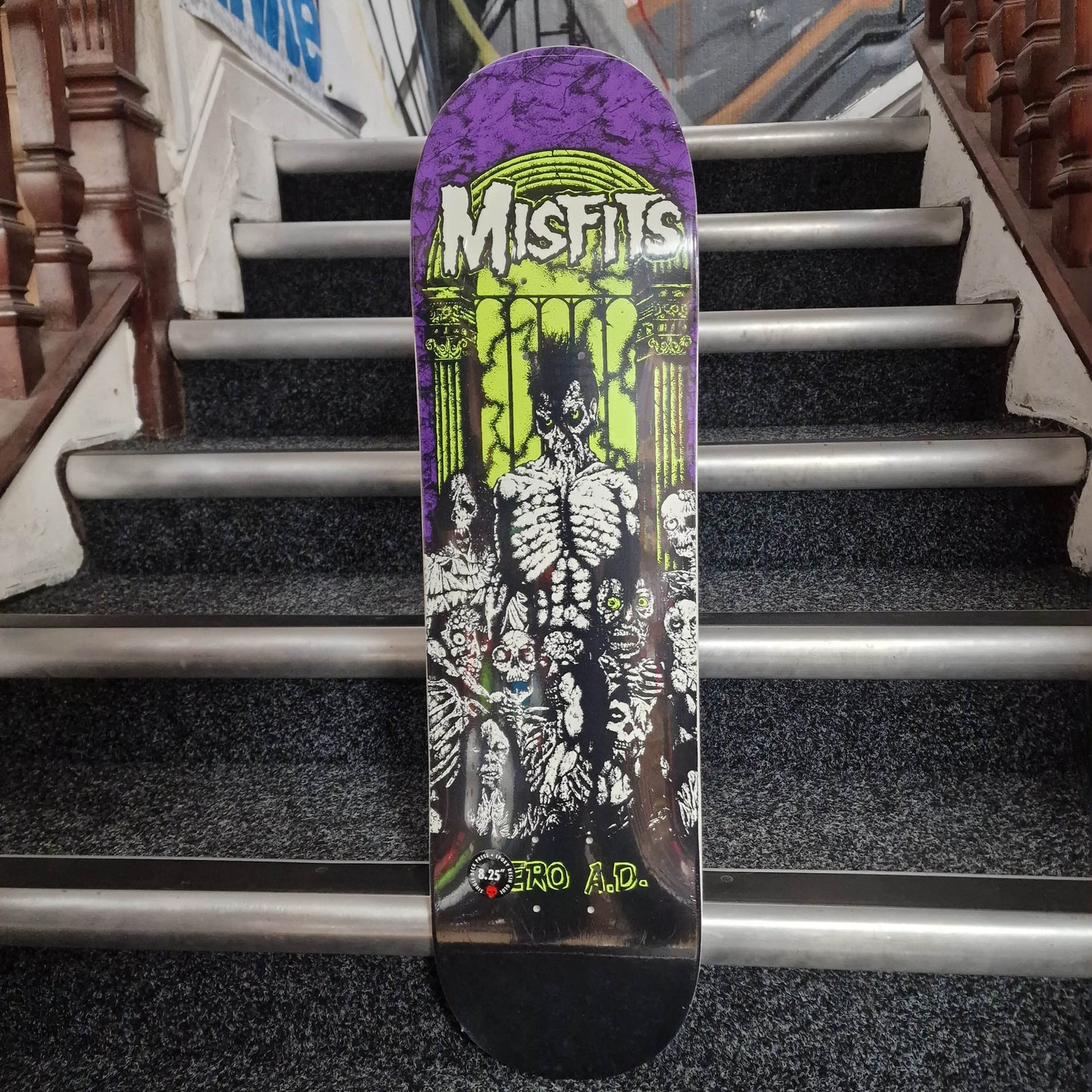 Zero Skateboards 8.25 Zero Misfits A.D. GITD 8.25" Skateboard Deck