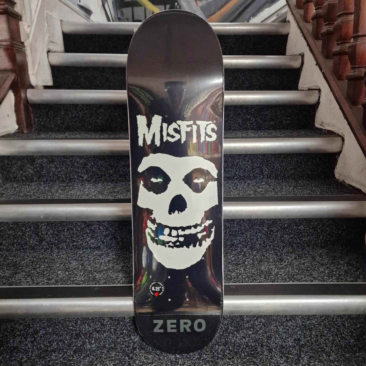 Zero Skateboards 8.25 Zero Misfits Fiend Skull GITD 8.25" Skateboard Deck