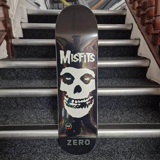 Zero Skateboards 8.25 Zero Misfits Fiend Skull GITD 8.25" Skateboard Deck