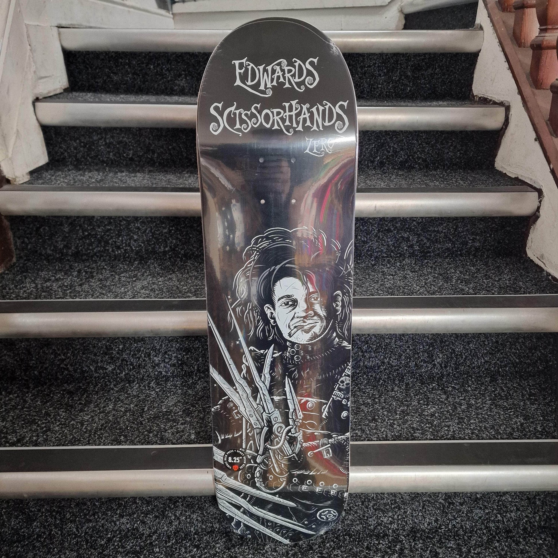 Zero Skateboards 8.25 Zero Skateboards Edward Scissorhands Edwards Skateboard Deck