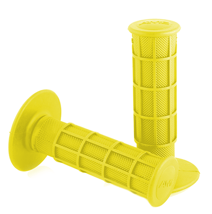 A'ME Old School BMX Yellow A'ME BMX Full Waffle Grips