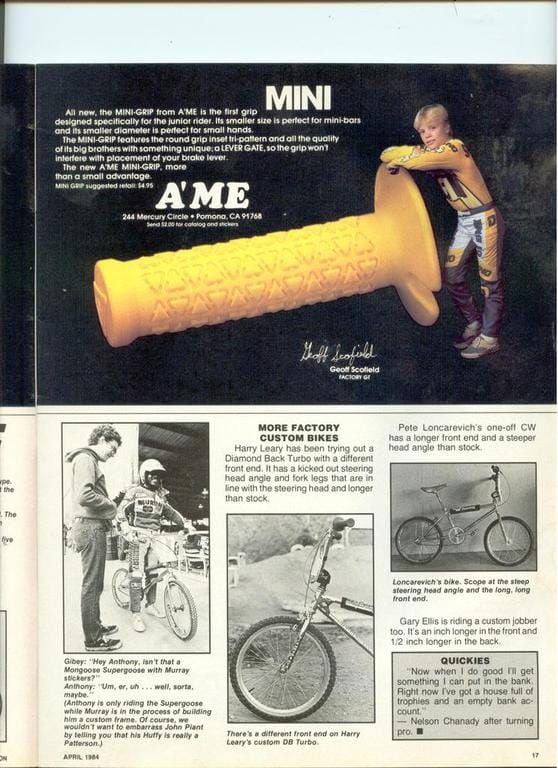 A'ME Old School BMX A'ME BMX Mini Grips