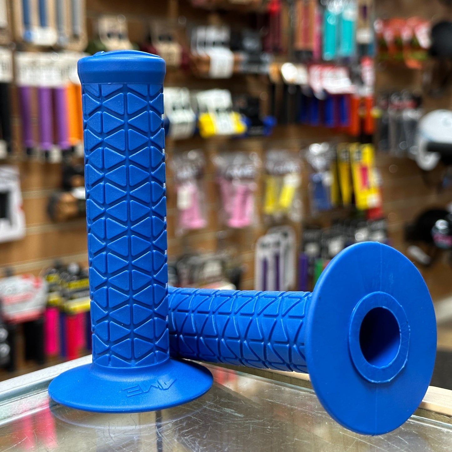 A'ME Old School BMX Blue A'ME BMX Tri Grips