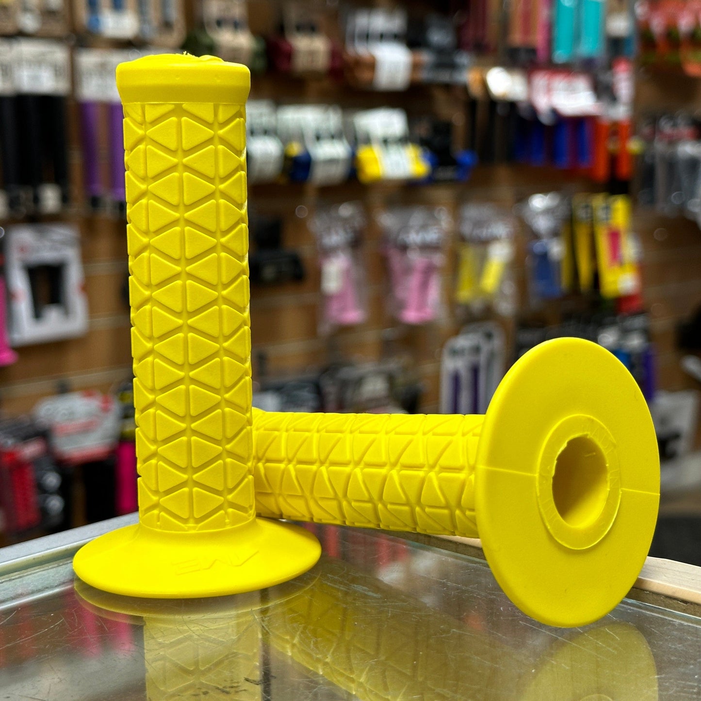 A'ME Old School BMX Yellow A'ME BMX Tri Grips