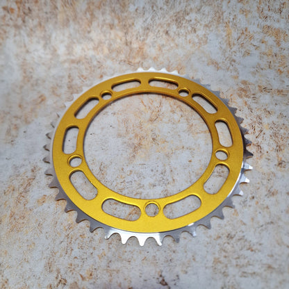 Alans BMX Old School BMX Gold / 44T Alloy 5 Bolt 130 BCD Chainring